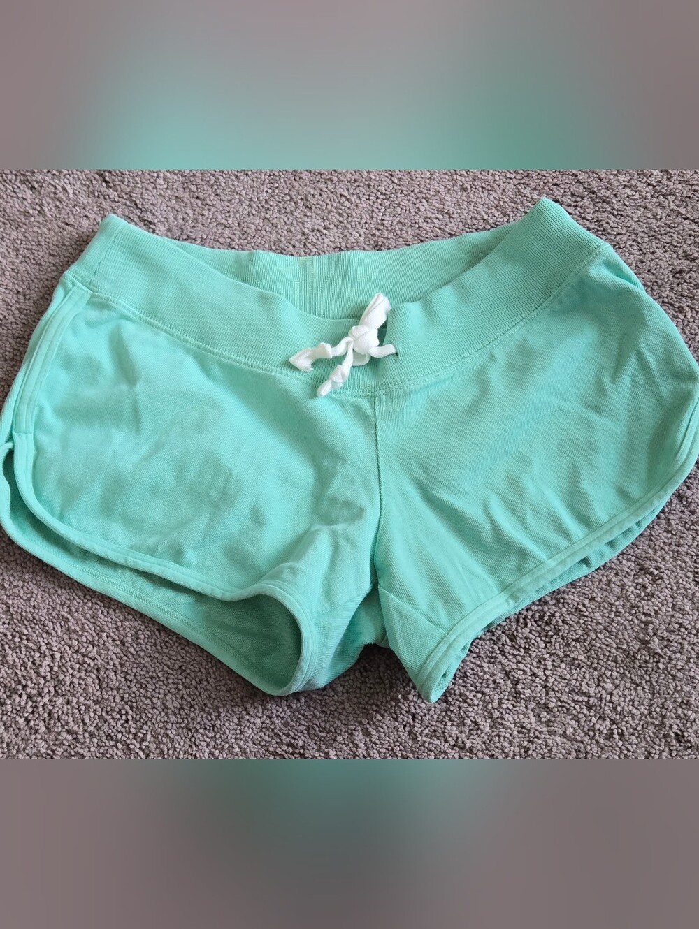 Brandy Melville Women's Seafoam Teal Marcie Sweatshorts XS/S